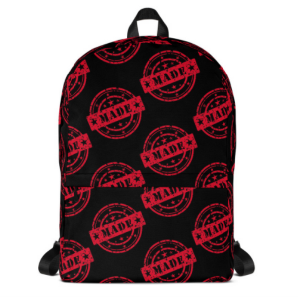 MADE AOP Logo Backpack Black