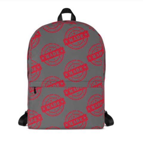 MADE AOP Logo Backpack Grey